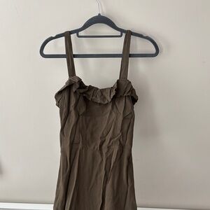 NWT Reformation Army Green Frida Dress